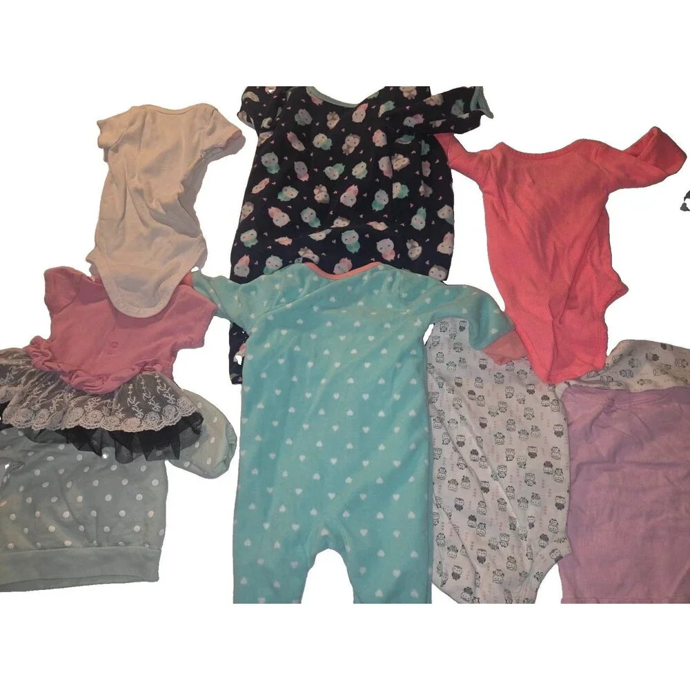 6 Months Baby Girl Clothes Lot of 8 Carter’s Included
